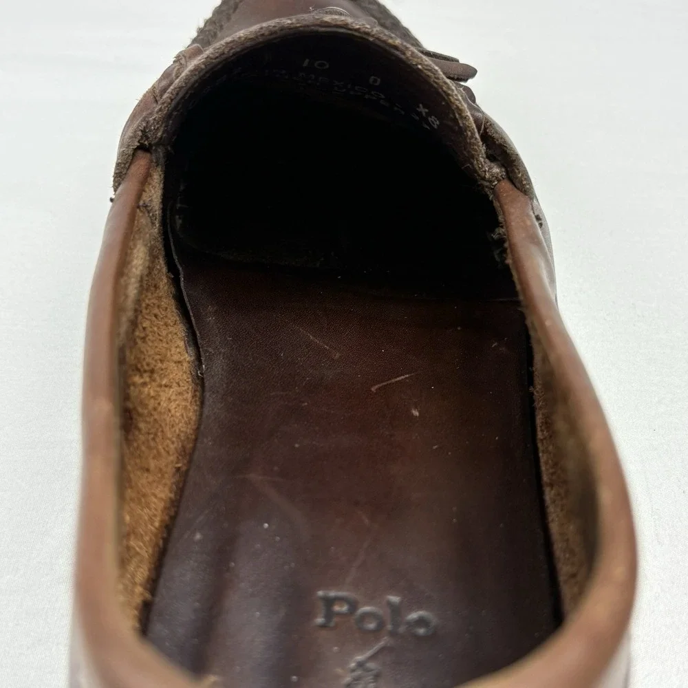 VTG 80s/90s Polo Ralph Lauren Tassel/Kiltie Camp/Canoe/Driving Shoe 10M Brown